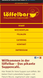Mobile Screenshot of loeffelbar.net