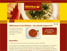 Tablet Screenshot of loeffelbar.net
